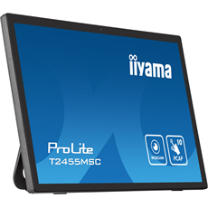 IIYAMA touch IPS monitor 23.8" T2455MSC-B1, 1920x1080, 16:9, 350cd/m2, 5ms, HDMI/DP/2xUSB, hangszóró, webkamera