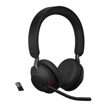 JABRA Fejhallgató - Evolve2 65 UC Stereo Bluetooth Vezeték Nélküli, Mikrofon + Töltő állomás
