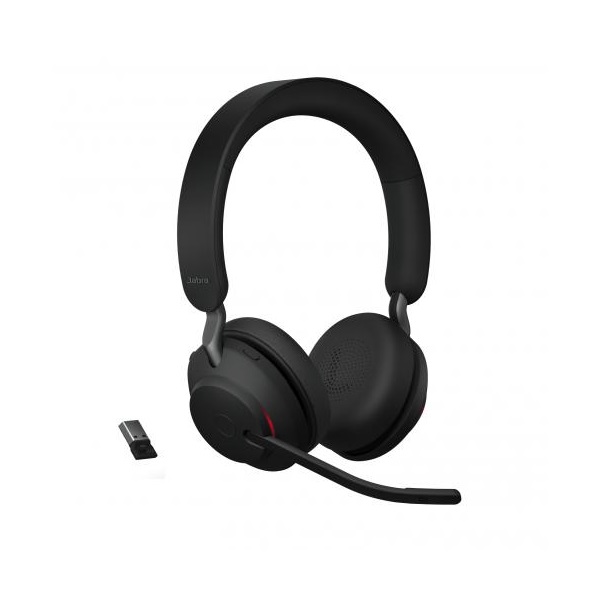 JABRA Fejhallgató - Evolve2 65 UC Stereo Bluetooth Vezeték Nélküli, Mikrofon + Töltő állomás