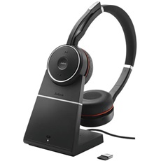 JABRA Fejhallgató - Evolve 75 UC Stereo Bluetooth Vezeték Nélküli, Mikrofon + Töltő állomás