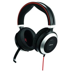 JABRA Fejhallgató - Evolve 80 MS Stereo Vezeték Nélküli/USB Adapter, Mikrofon