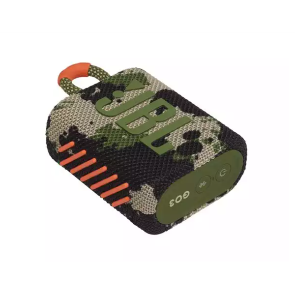 JBL GO 3 JBLGO3SQUAD, Portable Waterproof Speaker - bluetooth hangszóró, vízhatlan, terepminta