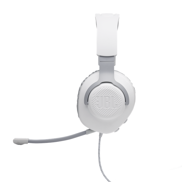 JBL Quantum 100 (Vezetékes, gaming fejhallgató mikrofonnal), Fehér
