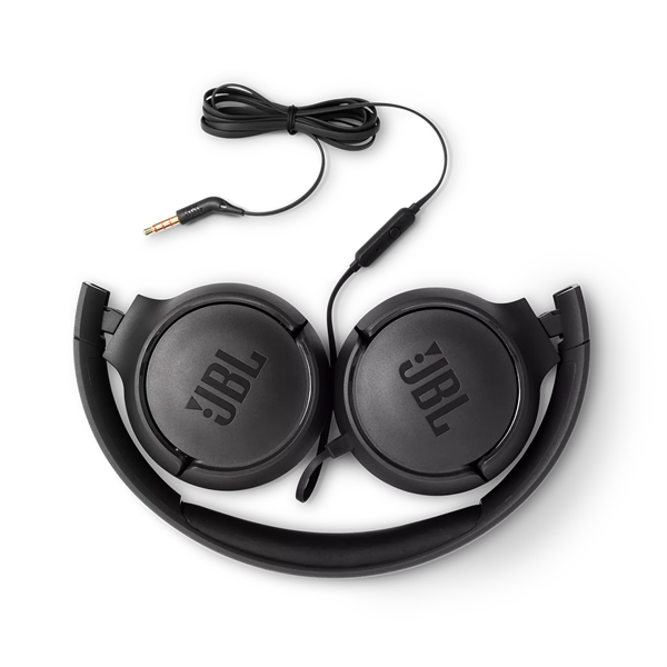 JBL Tune 500 (Wired on-ear headphones), Fekete