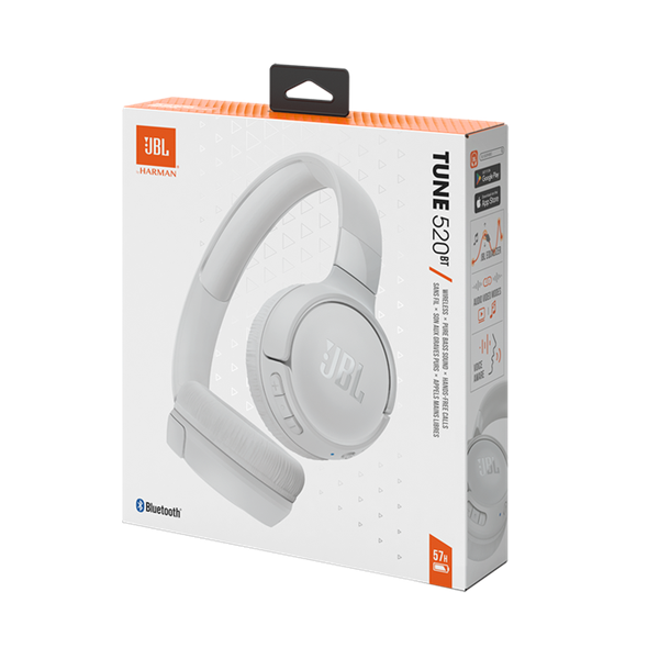 JBL Tune 520BT (vezeték nélküli fejhallgató), Fehér
