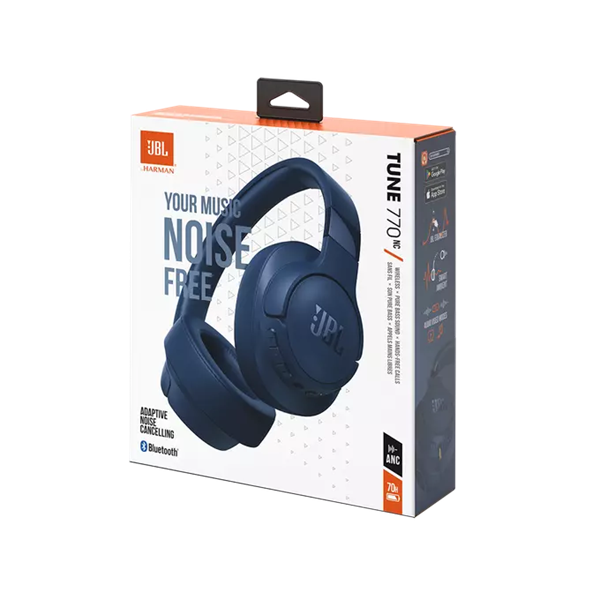 JBL Tune 770NC (Vezeték nélküli, zajszűrős fejhallgató), Kék