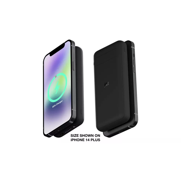 JUICE UNIVERZÁLIS HORDOZHATÓ, ASZTALI AKKUMULÁTOR TÖLTŐ - ECO 7 MAGTEC POWER BANK - USB + TYPE-C - 20.000 MAH - FEKETE