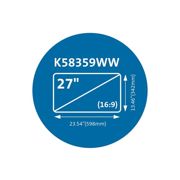 KENSINGTON Monitorszűrő, betekintésvédelem, mágneses, 27" monitorhoz, levehető, matt/fényes, "MagPro"