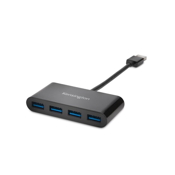 KENSINGTON USB Hub (UH4000 USB 3.0 4-Port Hub for Windows and Mac)