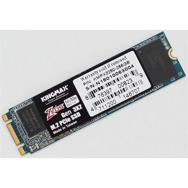 KINGMAX SSD M.2 256GB Solid State Disk, PX3480, NVMe x4