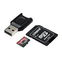 KINGSTON Memóriakártya MicroSDXC 64GB Canvas React Plus SDCR2 + Adapter + MLPM kártyaolvasó
