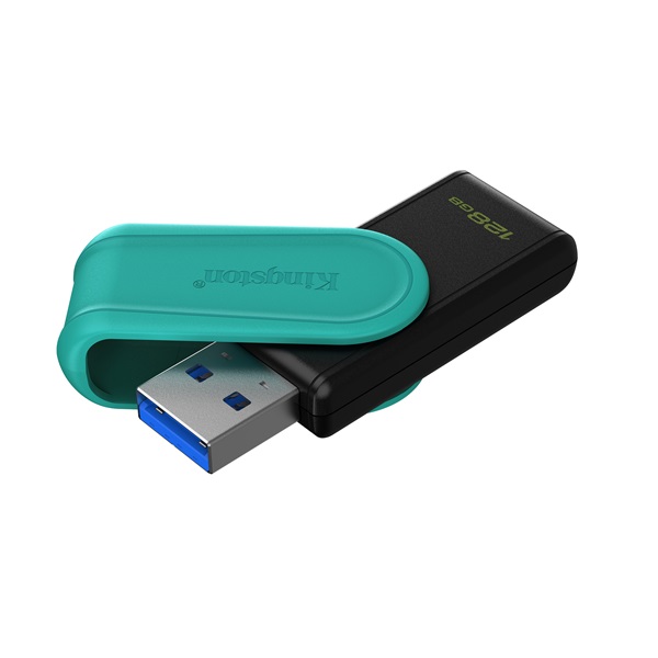KINGSTON Pendrive 128GB, DT Exodia S USB 3.2 Gen 1 (fekete-türkiz)