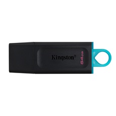 KINGSTON Pendrive 64GB, DT Exodia USB 3.2 Gen 1 (fekete-kékeszöld)