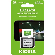 KIOXIA Memóriakártya MicroSDXC 128GB Exceria High Endurance CL10 UHS-I U3 + Adapter (TOSHIBA)