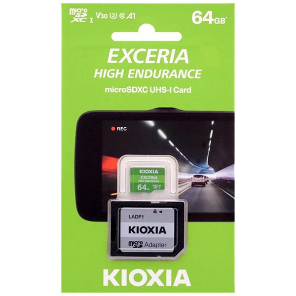 KIOXIA Memóriakártya MicroSDXC 64GB Exceria High Endurance CL10 UHS-I U3 + Adapter (TOSHIBA)