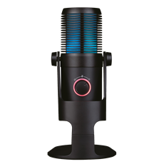 KONIX - DRAKKAR PC Fury Pro Asztali Streaming Mikrofon USB-s Tripod Állványnal, Fekete