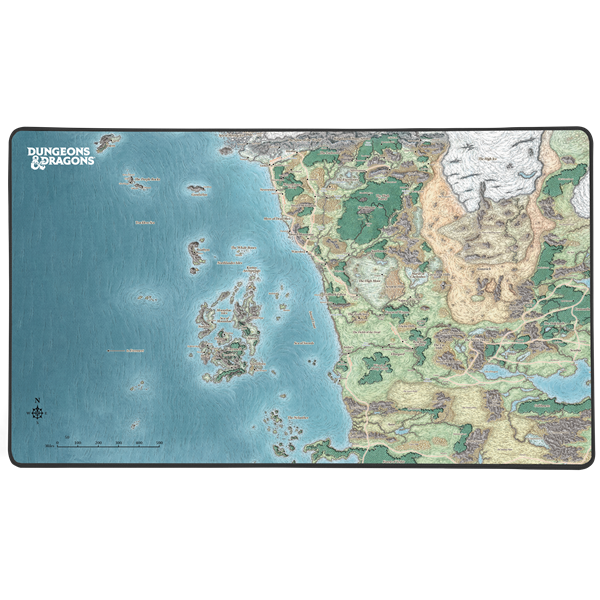 KONIX - DUNGEONS & DRAGONS "Faerun" Gaming Egérpad 800x460mm, Mintás