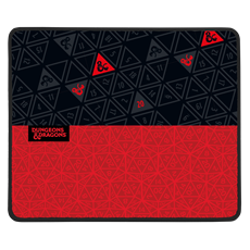 KONIX - DUNGEONS & DRAGONS Gaming Egérpad 49x49x270mm, Fekete-Piros