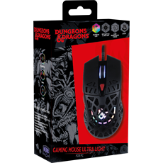 KONIX - DUNGEONS & DRAGONS "Ultra" Egér Vezetékes Gaming 10000DPI, Fekete RGB