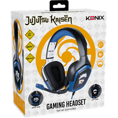 KONIX - JUJUTSU KAISEN 2.0 Fejhallgató Vezetékes Gaming Stereo Mikrofon, Fekete