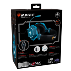 KONIX - MAGIC THE GATHERING 7.1 Fejhallgató Vezetékes Gaming Stereo Mikrofon, Kék-Fekete