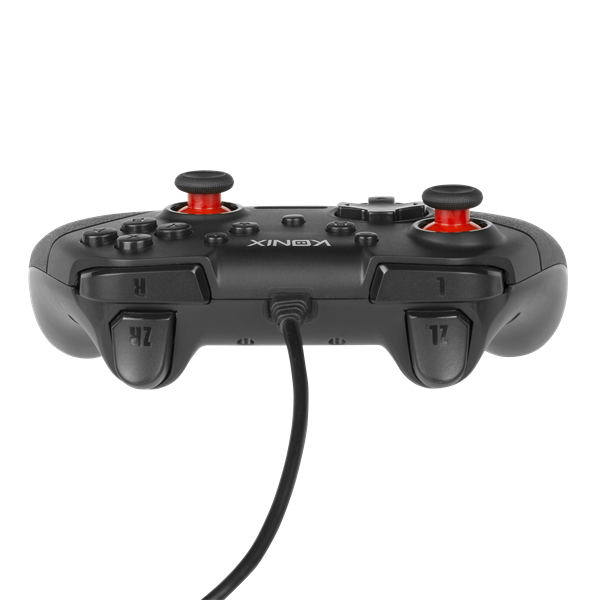 KONIX - MYTHICS Nintendo Switch/PC Vezetékes kontroller, Fekete