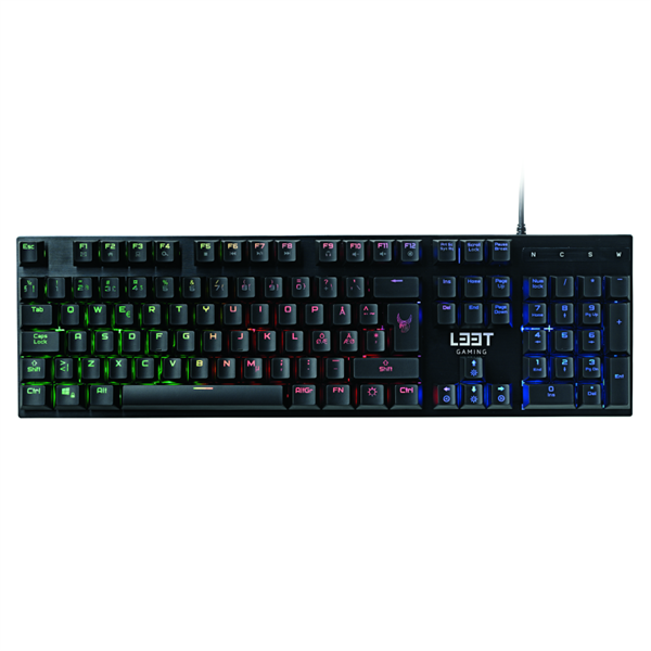 L33T Gaming OSEBERG - SEMI-MECHANICAL W.Rainbow (US Layout) Gamer billentyűzet