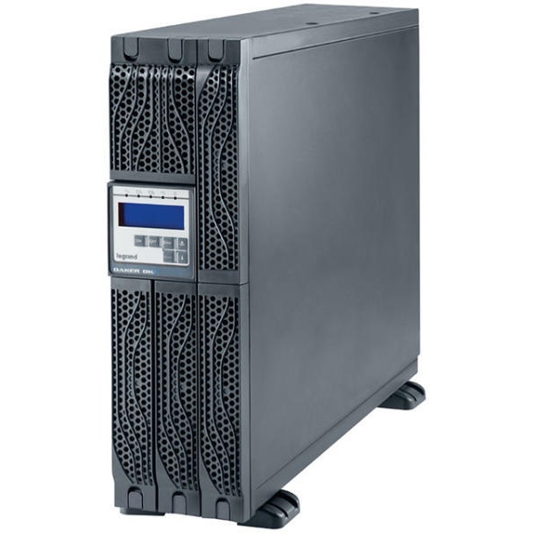 LEGRAND UPS DAKER DK+ 6 kVA/kW BEM:3x6mm2 KIM: 8xC13+ 2xC19+ 3x6mm2 USB+RS232 SNMP slot online kettős konv. szünetmentes