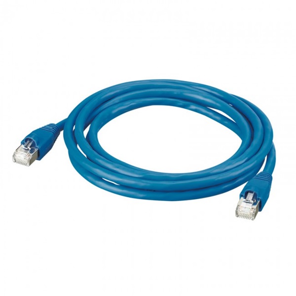 LEGRAND patch kábel RJ45-RJ45 Cat6 árnyékolatlan (U/UTP) PVC 1 méter kék d: 6mm AWG24 LCS3