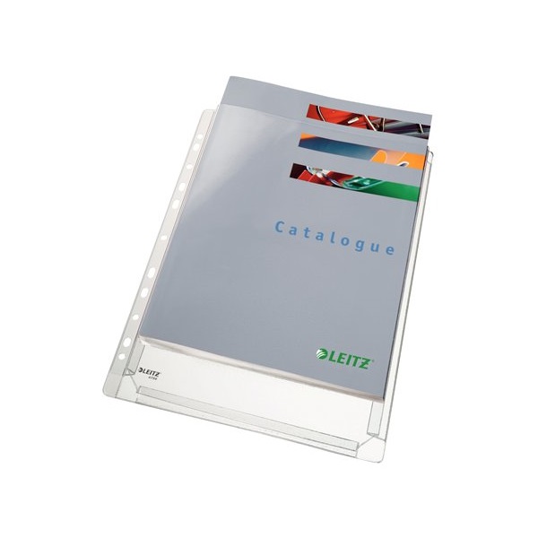 LEITZ Genotherm, lefűzhető, A4, 170 mikron, narancsos felület, 20 mm,"Jumbo"
