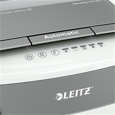 LEITZ Iratmegsemmisítő, konfetti, 50 lap, "IQ AutoFeed SmallOffice 50 P4 Pro"