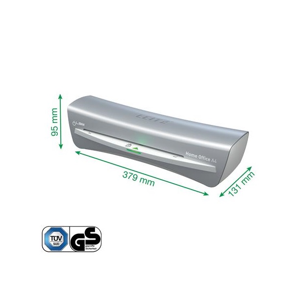 LEITZ  Laminálógép, A4, 80-125 mikron, "iLam Home Office", szürke