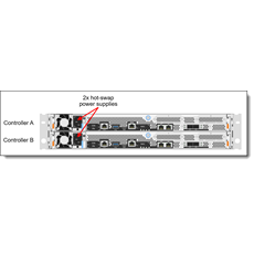 LENOVO DM storage - DM5100F AFA (128GB Cache) 8x 16/32GB FC, Dual Contr. (24TB - 2x 6x1.9 TB NVMe SSD), 3Y 24x7x4+YDYD.