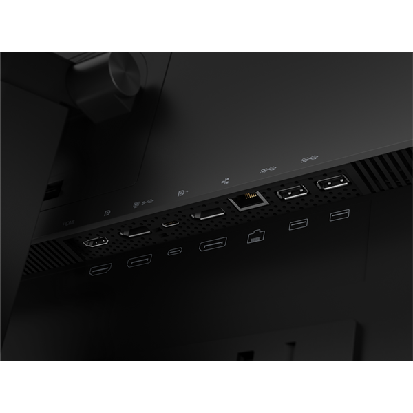 LENOVO Monitor ThinkVision P24h-2L; 23,8" QHD 2560x1440 IPS 60Hz, 16:9, 1000:1, 300cd/m2, 4ms, VESA, HDMI, DP, DP USB-C