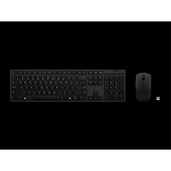 LENOVO Professional Wireless Rechargeable Combo Keyboard and Mouse- magyar