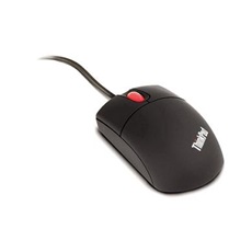 LENOVO Vezetékes egér, Travel Mouse, Optikai, USB, PS/2, fekete