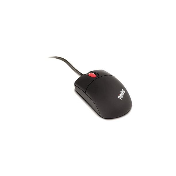 LENOVO Vezetékes egér, Travel Mouse, Optikai, USB, PS/2, fekete