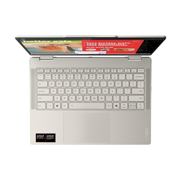 LENOVO Yoga 7 2-in-1 14AKP10, 14.0" WUXGA Touch, AMD Ryzen AI 5 340, 16GB, 512GB SSD, Win11 Home, Seashell, PEN