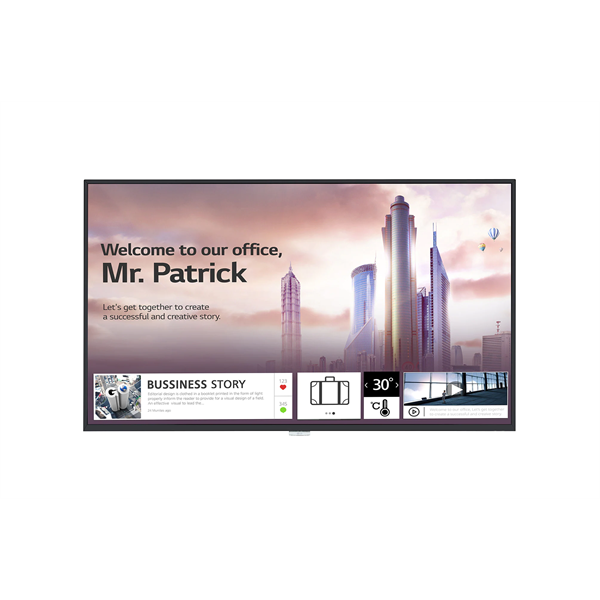 LG 24/7 IPS LFD 49" 49UH5F, 3840x2160, 500cd/m2, 8ms, 3xHDMI/DP/DVI-D/USB 2.0/RS232C/RJ45/Audio/IR, hangszóró