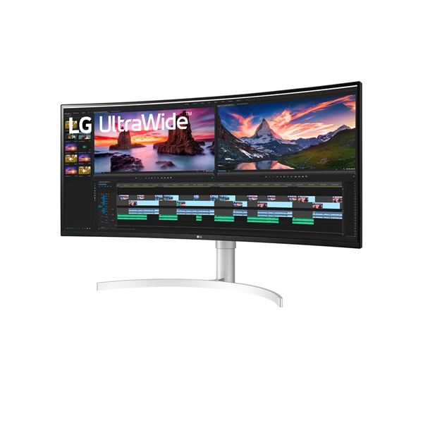 LG Nano IPS monitor 37.5" 38WN95CP, 3840x1600, 21:9, 450cd/m2, 1ms, 2xHDMI/DisplayPort/Thunderbolt/2xUSB, hangszóró