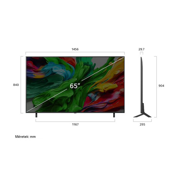 LG 65QNED85A3C 65"/164cm, QNED evo AI MiniLED 4K Smart TV, 120Hz, 3840x2160, 4xHDMI/2xUSB/Wifi/LAN