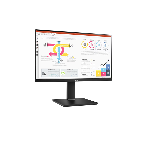 LG IPS monitor 23.8" 24QP750P, 2560x1440, 16:9, 300cd/m2, 5ms, HDMI/DisplayPort/USB-C/2xUSB, Pivot