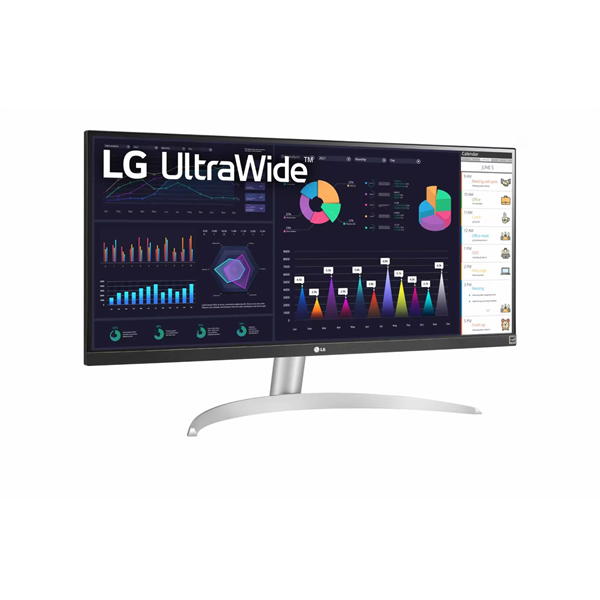 LG IPS monitor 29" 29WQ600-W, 2560x1080, 21:9, 250cd/m2, 1ms, HDMI/DisplayPort/USB-C, hangszóró