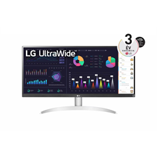 LG IPS monitor 29" 29WQ600-W, 2560x1080, 21:9, 250cd/m2, 1ms, HDMI/DisplayPort/USB-C, hangszóró