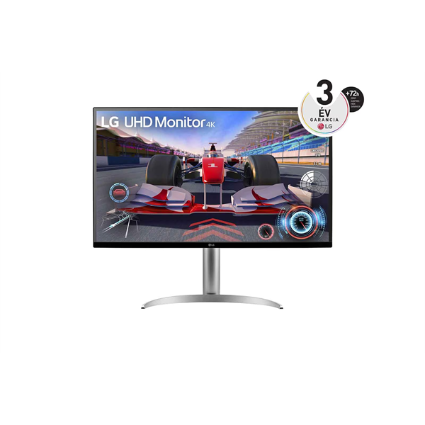 LG VA monitor 31.5" 32UQ750P, 3840x2160, 16:9, 400cd/m2, 4ms, 2xHDMI/DisplayPort/USB-C/2xUSB, Pivot, hangszóró