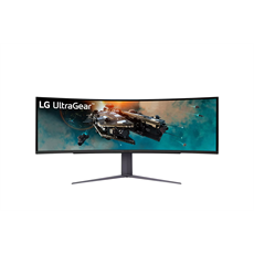 LG Ívelt Gaming 240Hz VA monitor 49" 49GR85DC, 5120x1440, 32:9, 450cd/m2, 1ms, 2xHDMI/DisplayPort/3xUSB