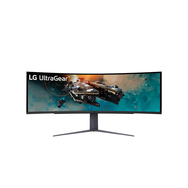 LG Ívelt Gaming 240Hz VA monitor 49" 49GR85DC, 5120x1440, 32:9, 450cd/m2, 1ms, 2xHDMI/DisplayPort/3xUSB