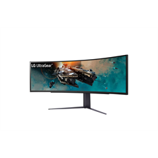 LG Ívelt Gaming 240Hz VA monitor 49" 49GR85DC, 5120x1440, 32:9, 450cd/m2, 1ms, 2xHDMI/DisplayPort/3xUSB