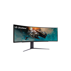 LG Ívelt Gaming 240Hz VA monitor 49" 49GR85DC, 5120x1440, 32:9, 450cd/m2, 1ms, 2xHDMI/DisplayPort/3xUSB