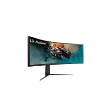 LG Ívelt Gaming 240Hz VA monitor 49" 49GR85DC, 5120x1440, 32:9, 450cd/m2, 1ms, 2xHDMI/DisplayPort/3xUSB